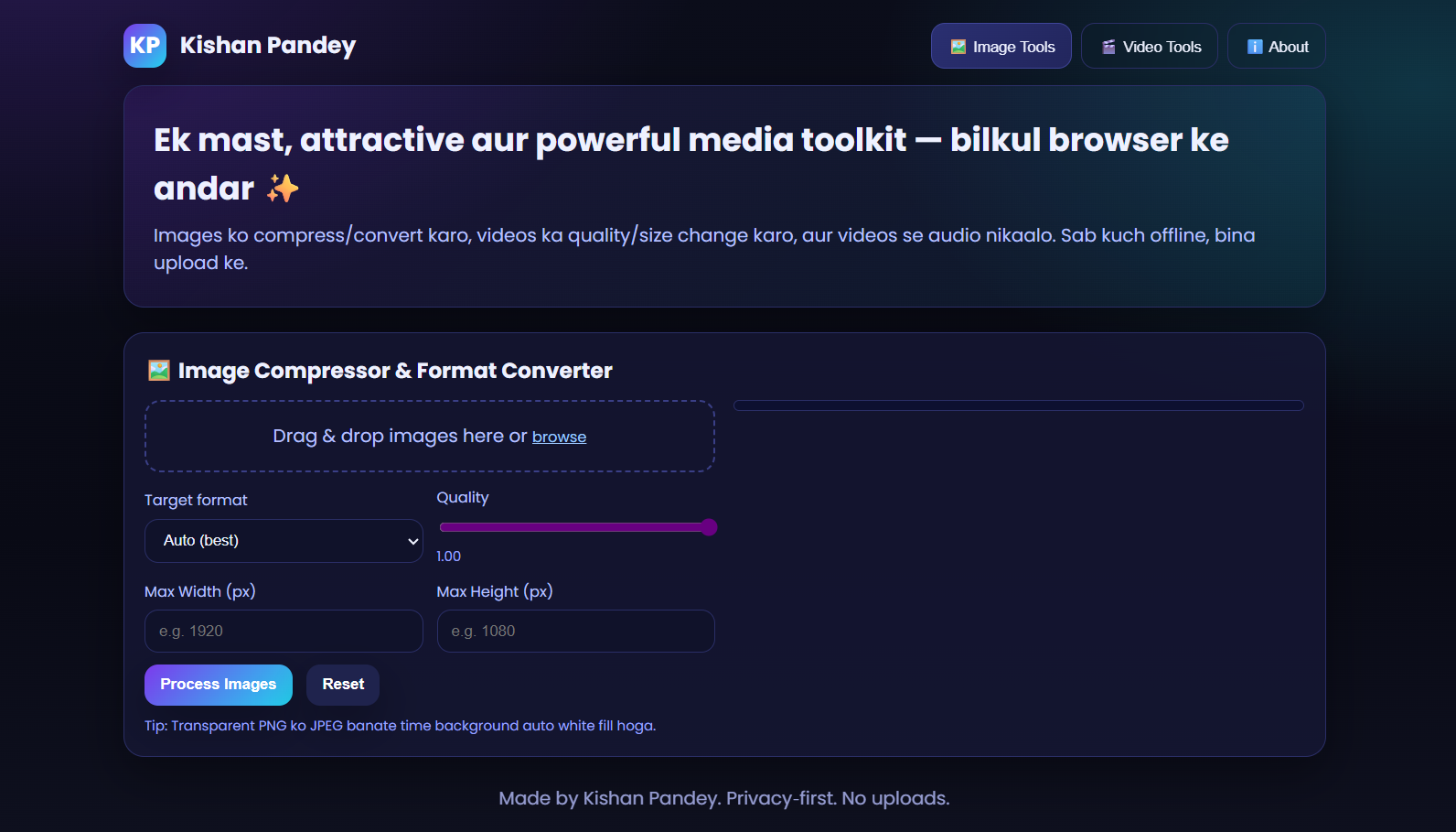 Portfolio — Kishan